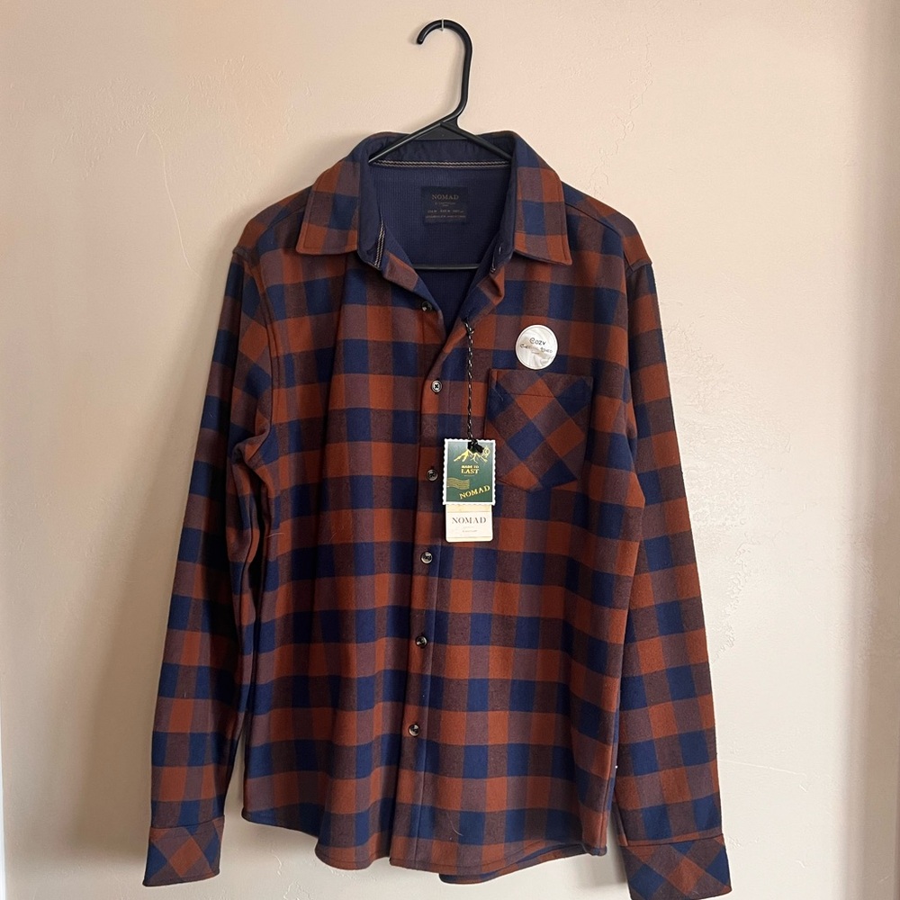 NWT Men’s Nomad Thermal Lined Flannel M
